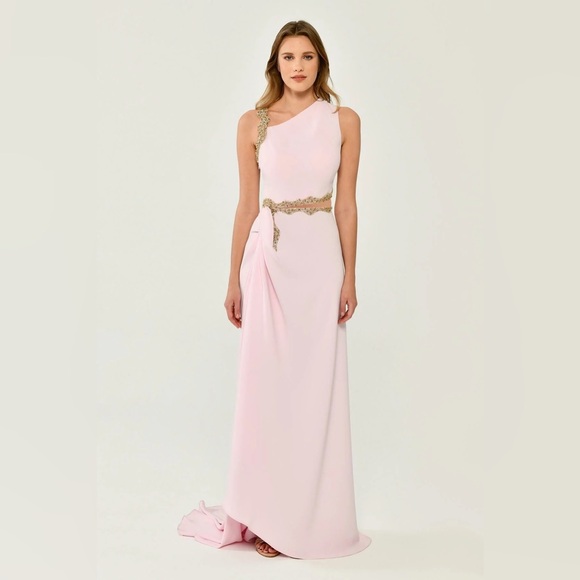 alfabeta Dresses & Skirts - NEW Alfabeta Womens Beaded Long Dress, Pink